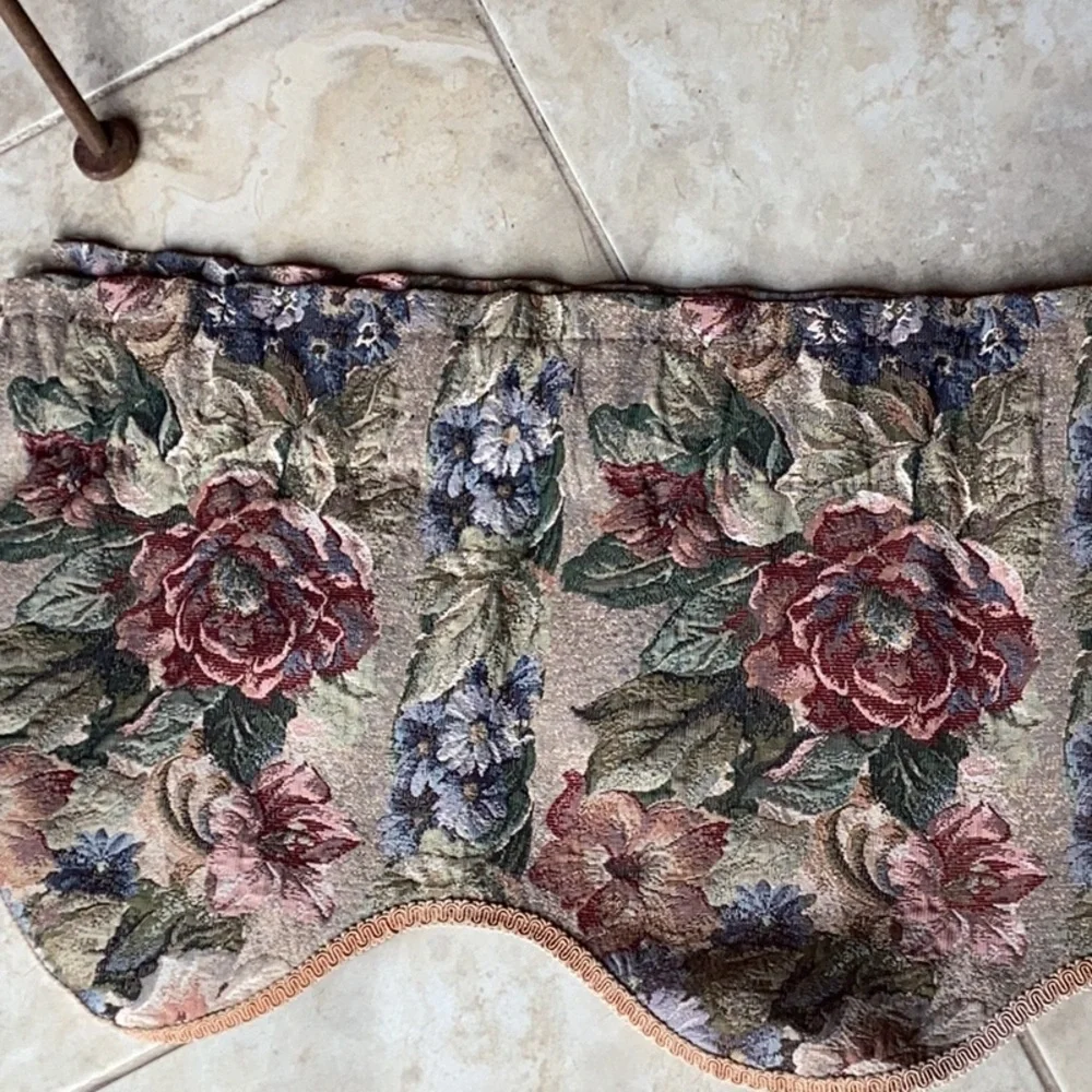 Floral Tapestry valance
